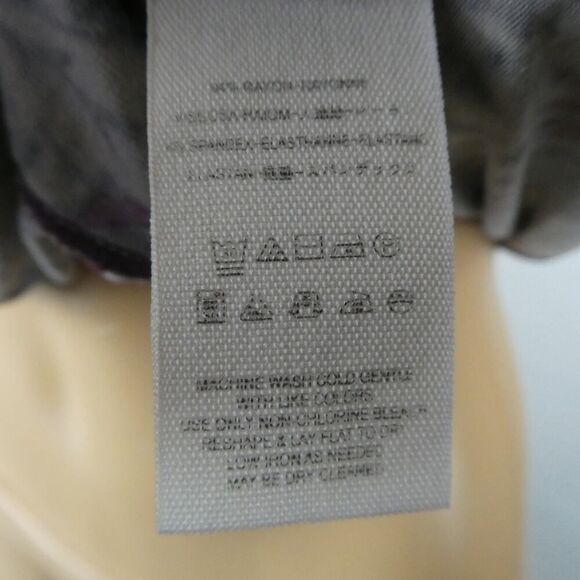 Free People Hollywood Top Deep V Neck Button Front Floral Boho Purple Small - Picture 6 of 8